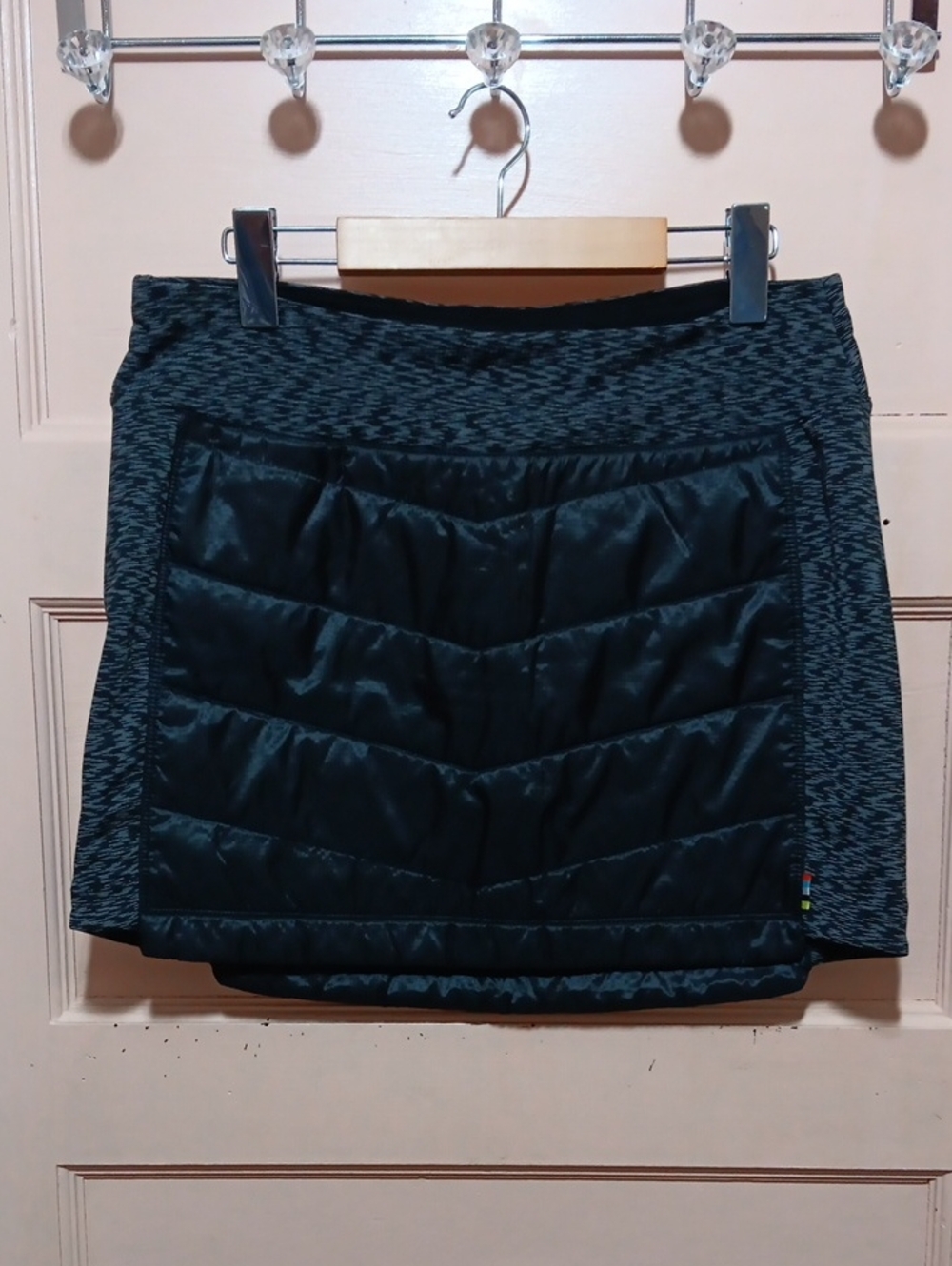 Smartwool Black Quilted Mini Skirt